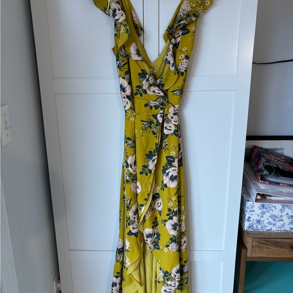 JUNE & HUDSON - Floral Yellow Maxi Dress - Picture 1 of 3